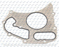 Water Pump Gasket For Perkins 1104 / 1106 / Series Star-Parts